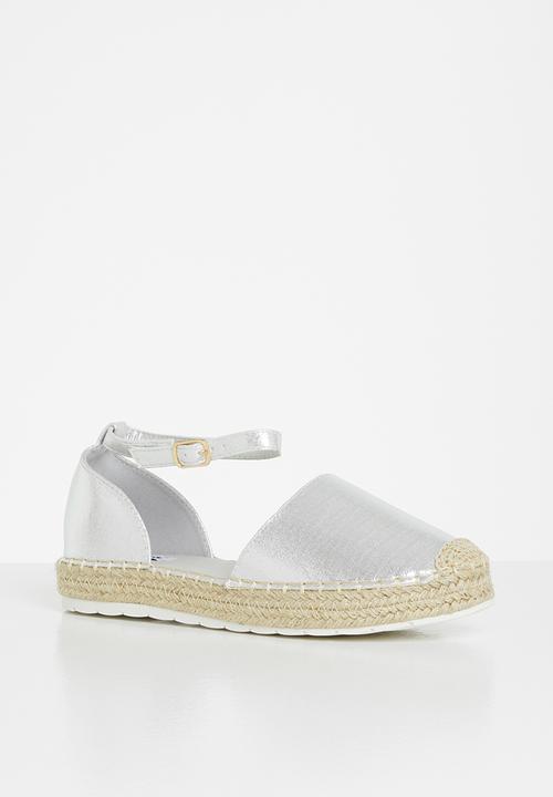 Madison® - Jade ankle strap espadrille - silver