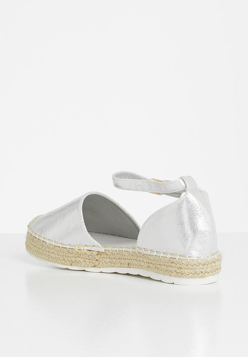 Madison® - Jade ankle strap espadrille - silver