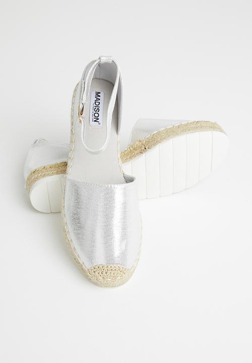 Madison® - Jade ankle strap espadrille - silver