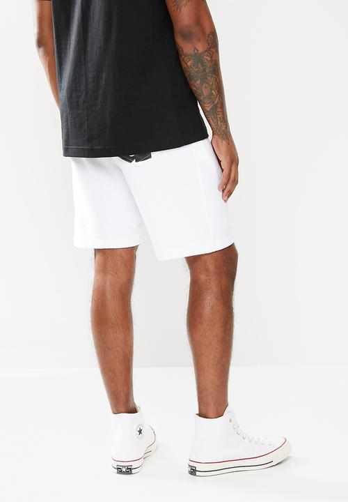 urban° - Urban elasticated waistband shorts - white
