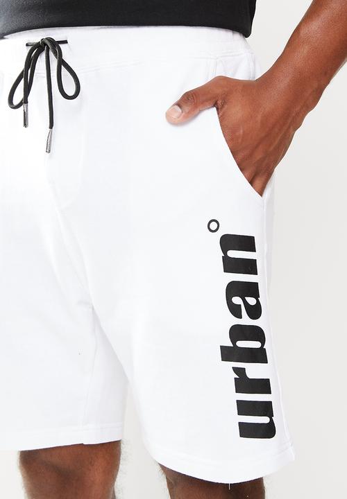 urban° - Urban elasticated waistband shorts - white