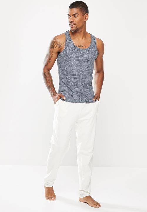 Jockey - Heritage 2 pack vests - black & blue