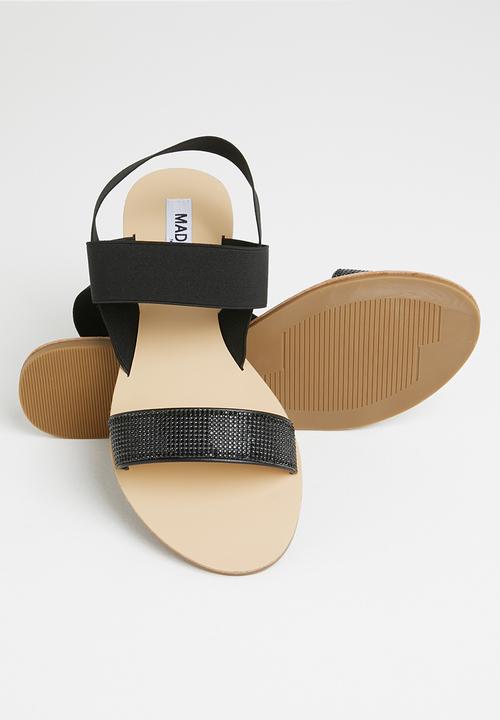 Madison® - Feliticy double strap slingback sandal - black