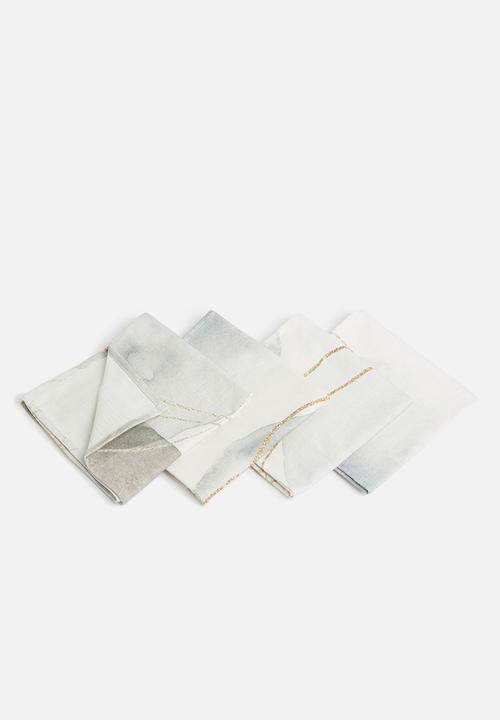 Sixth Floor - Eshter napkin set of 4 - moody