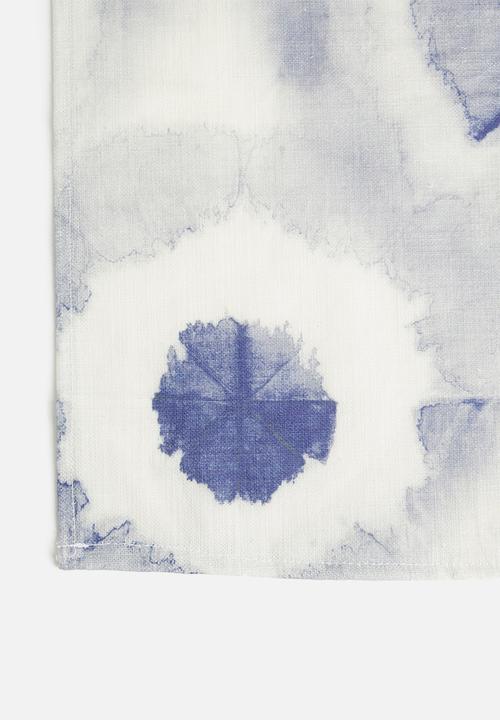 Sixth Floor - Shibori napkin set of 4 - blue