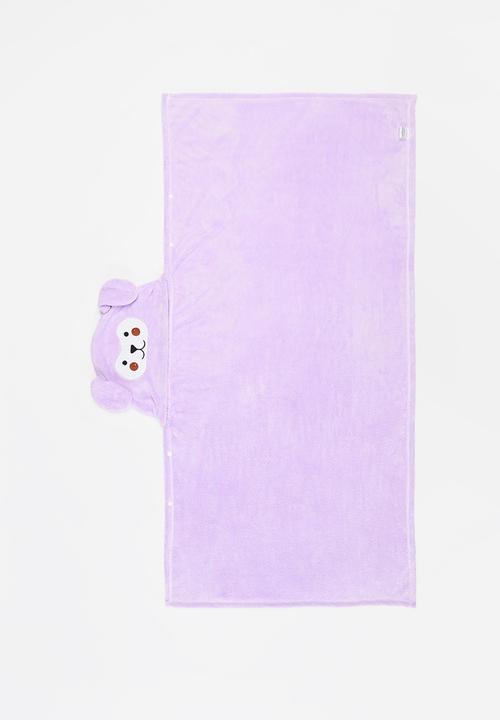 Pop Candy - Bear hooded towel - purple