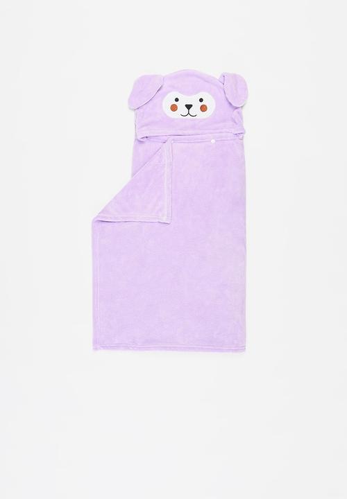 Pop Candy - Bear hooded towel - purple