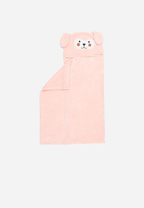 Pop Candy - Bear hooded towel - pink