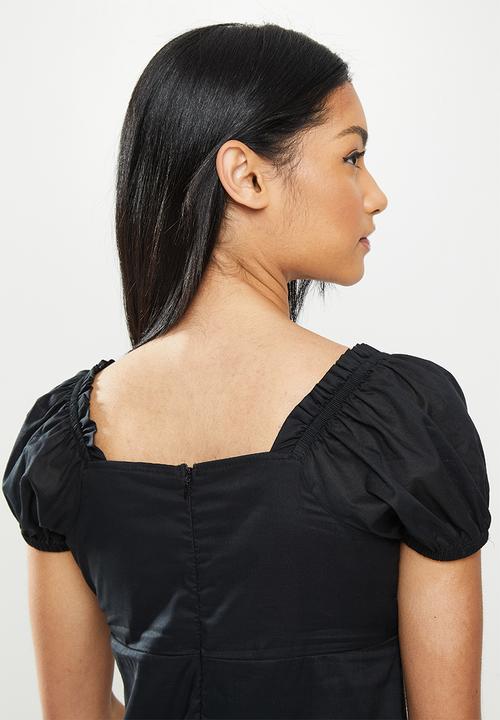 Cotton On - Woven petite lily mini dress - black