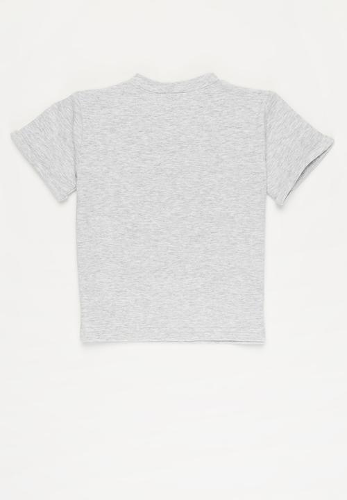 Pop Candy - Baby boys bear tee - grey