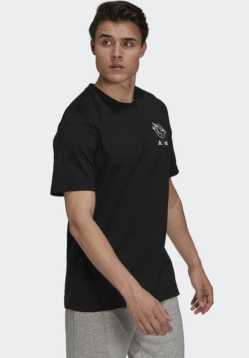 adidas Originals - ADIDAS X STAR WARS: THE MANDALORIAN THE CHILD GRAPHIC TEE- black/white