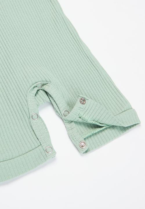 Pop Candy - Baby romper with buttons - sage