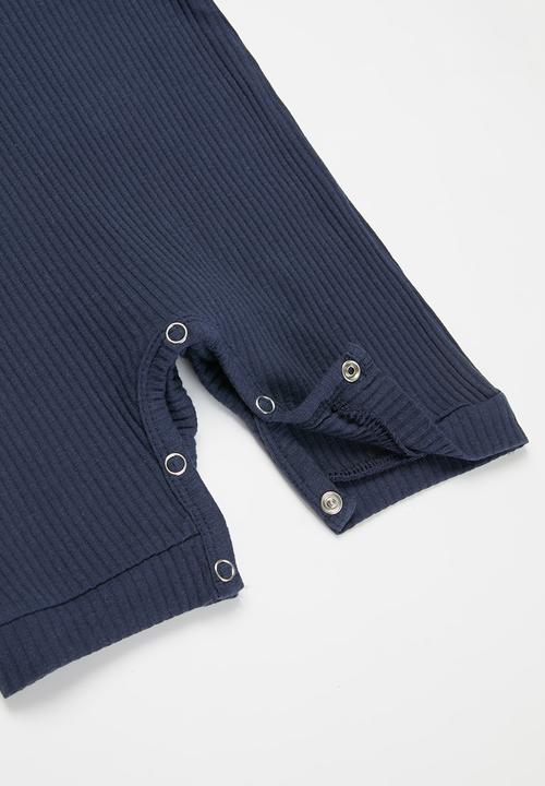 Pop Candy - Baby romper with buttons - navy