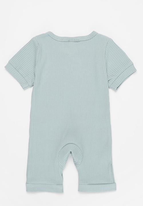 Pop Candy - Baby romper with buttons - blue