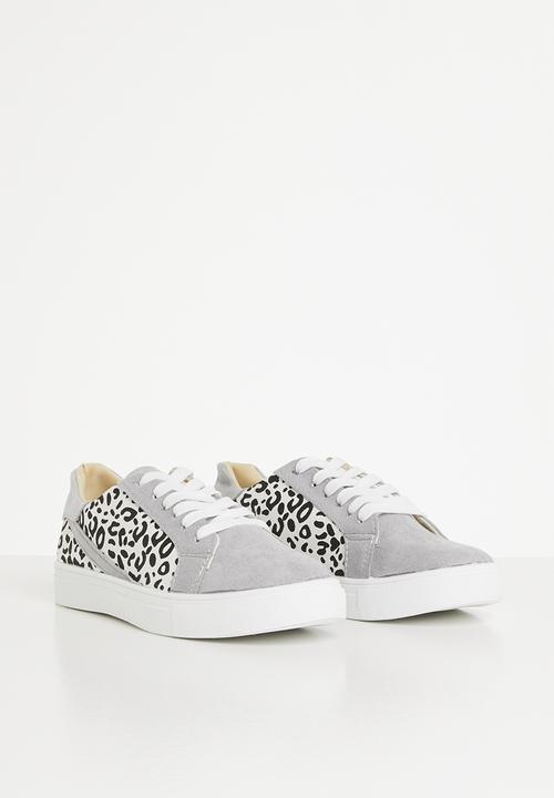 Rebel Republic - Girls animal print sneaker - grey 