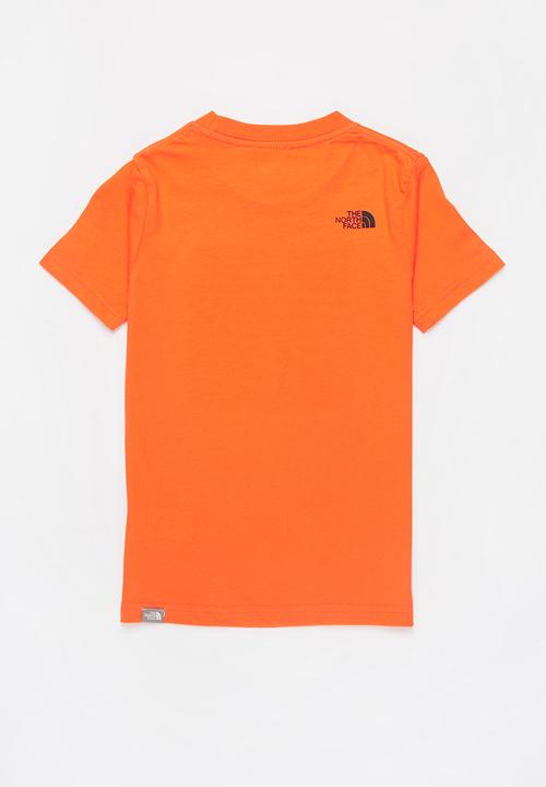 The North Face - Box short sleeve tee - orange 
