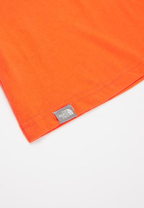 The North Face - Box short sleeve tee - orange 