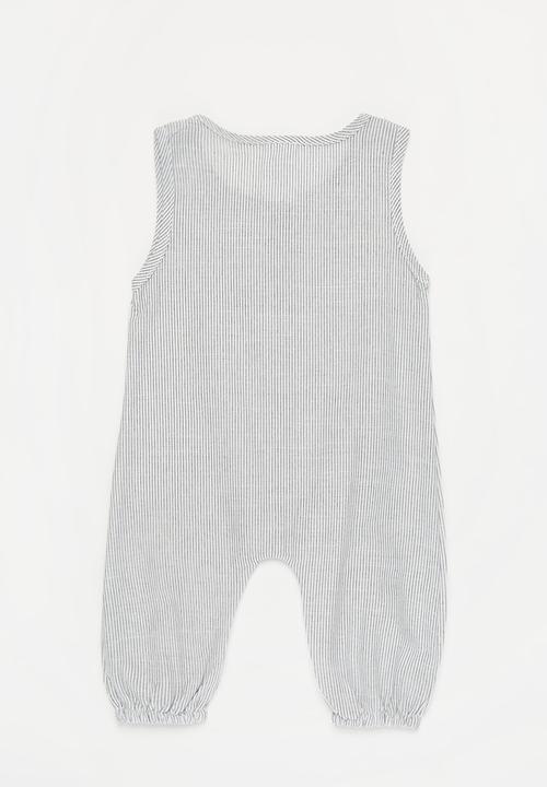 Pop Candy - Baby boys sleeveless romper - grey