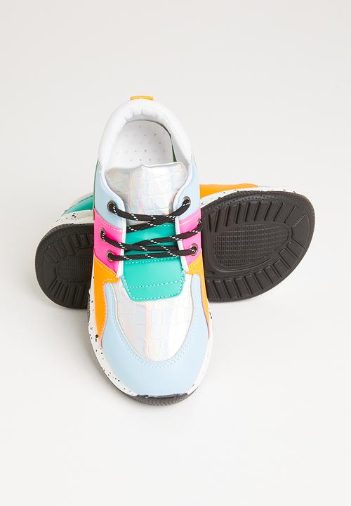 Rebel Republic - Girls lace up sneaker - multi