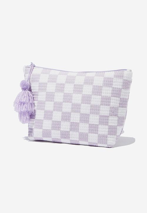 Rubi - Everyday pouch-tara checkerboard lavender