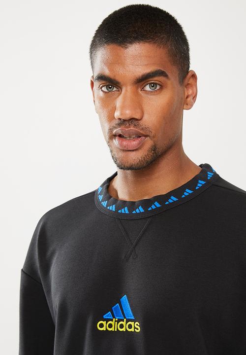 adidas Performance - MANCHESTER UNITED ICONS CREW SWEATSHIRT - black