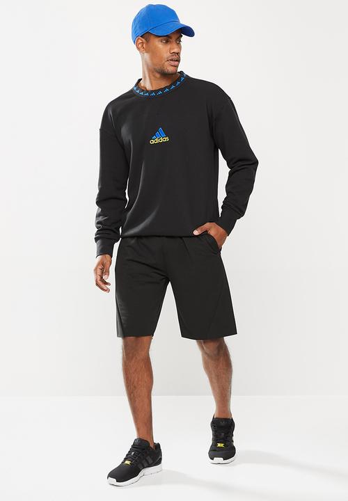 adidas Performance - MANCHESTER UNITED ICONS CREW SWEATSHIRT - black