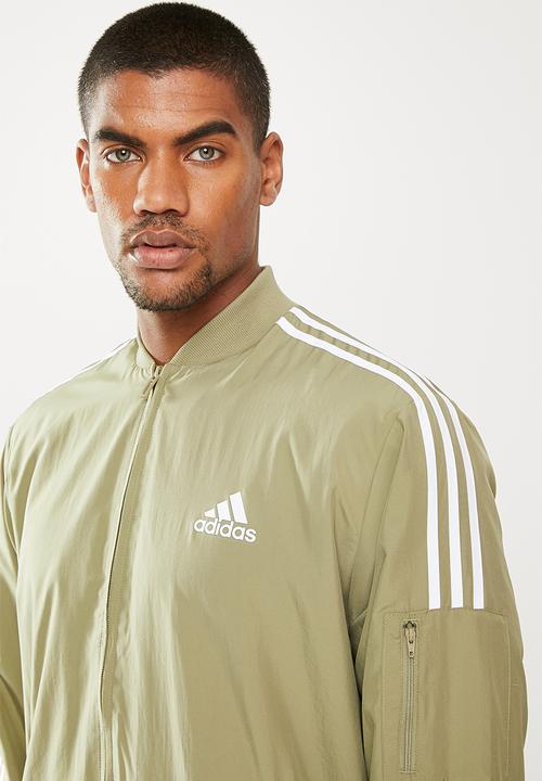 adidas Performance - Bomber jacket - orbit green & white