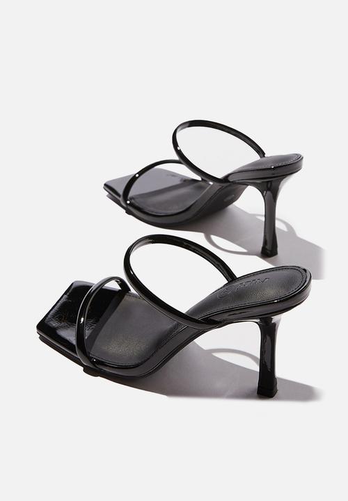 Cotton On - Daria tubular mule - black patent pu