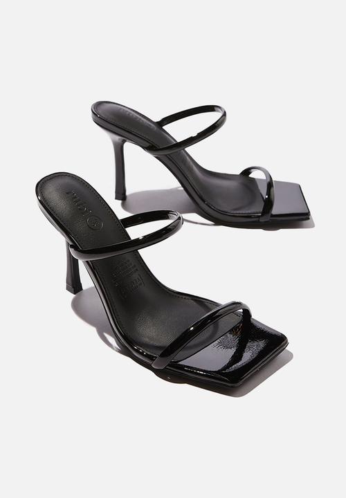 Cotton On - Daria tubular mule - black patent pu