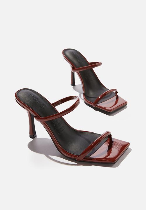 Cotton On - Daria tubular mule - choc patent pu