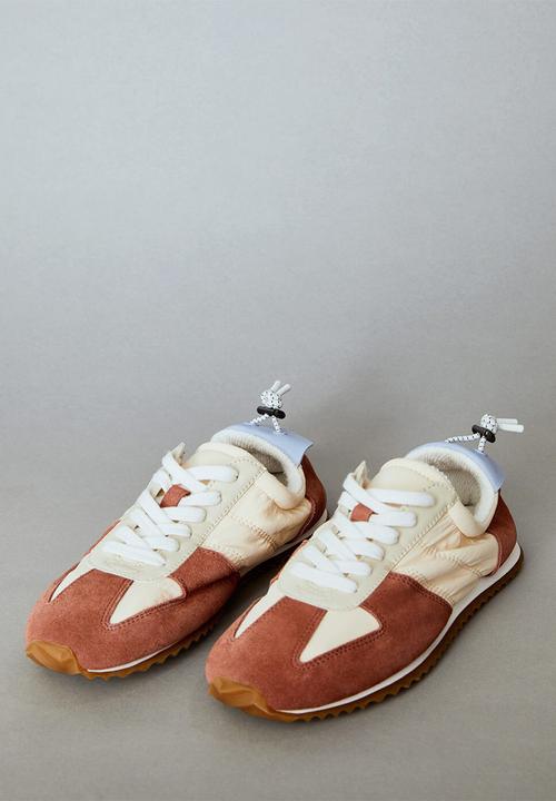 MANGO - Delti leather sneaker - medium orange