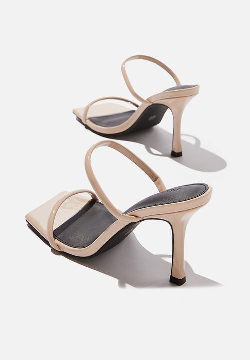 Cotton On - Daria tubular mule - taupe patent pu