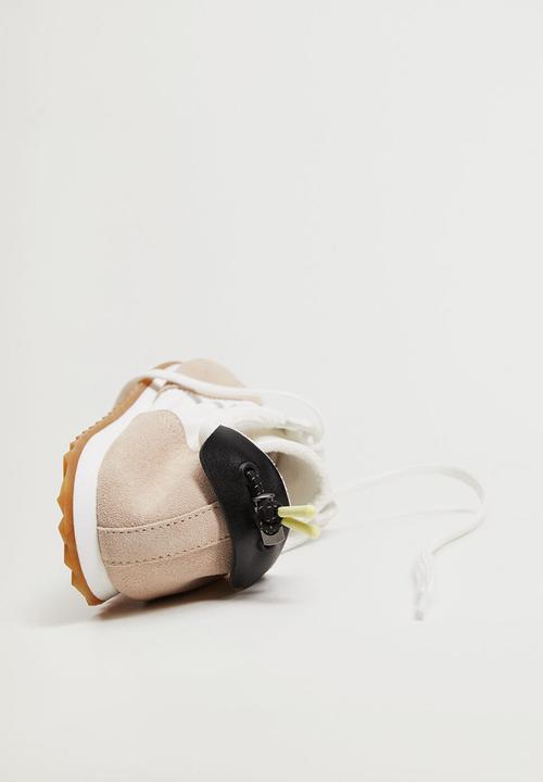MANGO - Delti leather sneaker - brown