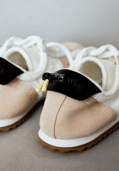 MANGO - Delti leather sneaker - brown