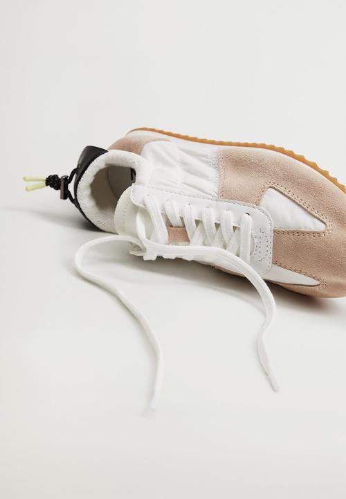 MANGO - Delti leather sneaker - brown