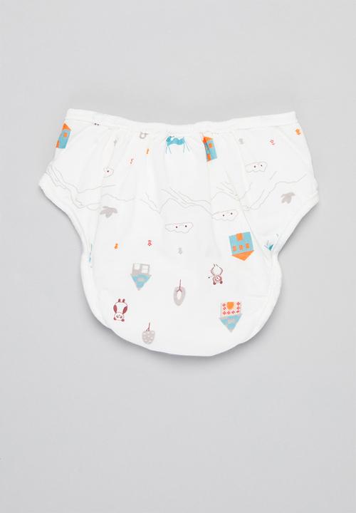 Pop Candy - Baby diaper red fox cover - off white 