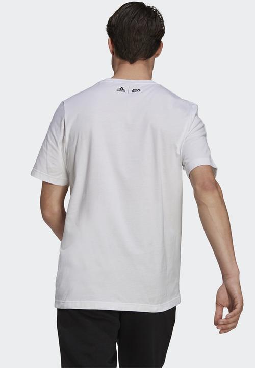 adidas Originals - ADIDAS X STAR WARS: THE MANDALORIAN GRAPHIC TEE - white/black