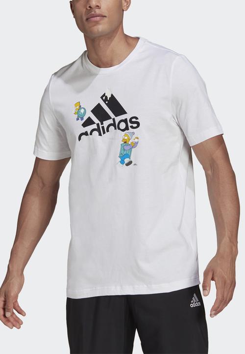 adidas Originals - ADIDAS X THE SIMPSONS SNOWBALL FIGHT GRAPHIC T-SHIRT- white/multicolor