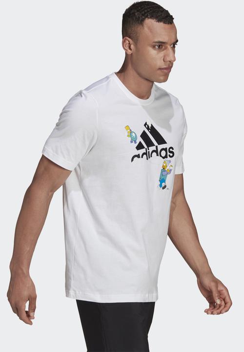 adidas Originals - ADIDAS X THE SIMPSONS SNOWBALL FIGHT GRAPHIC T-SHIRT- white/multicolor