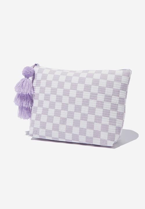 Rubi - Large pouch - lilac & white 