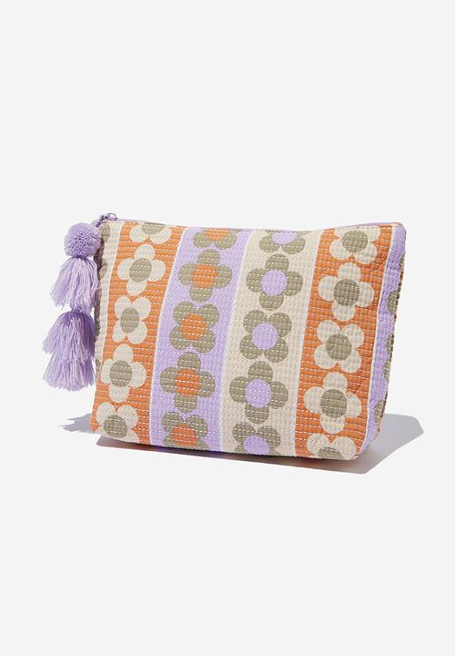 Rubi - Large pouch - lilac & orange 