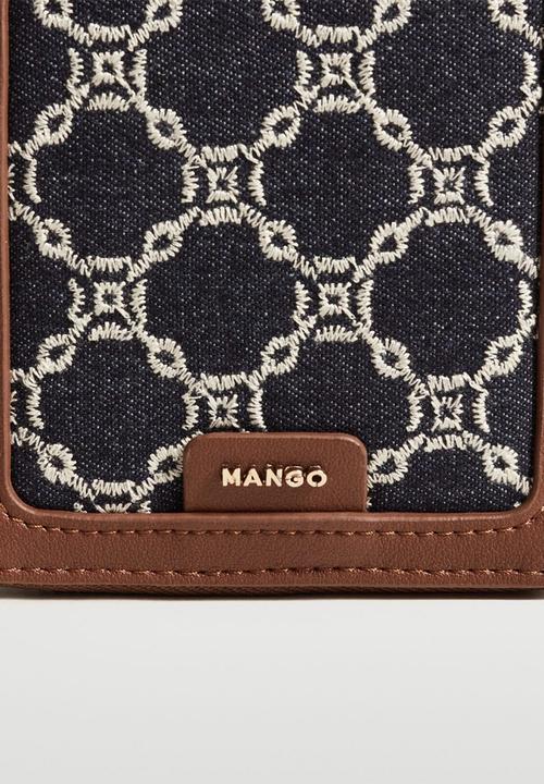 MANGO - Embroidered chains wallet - dark navy