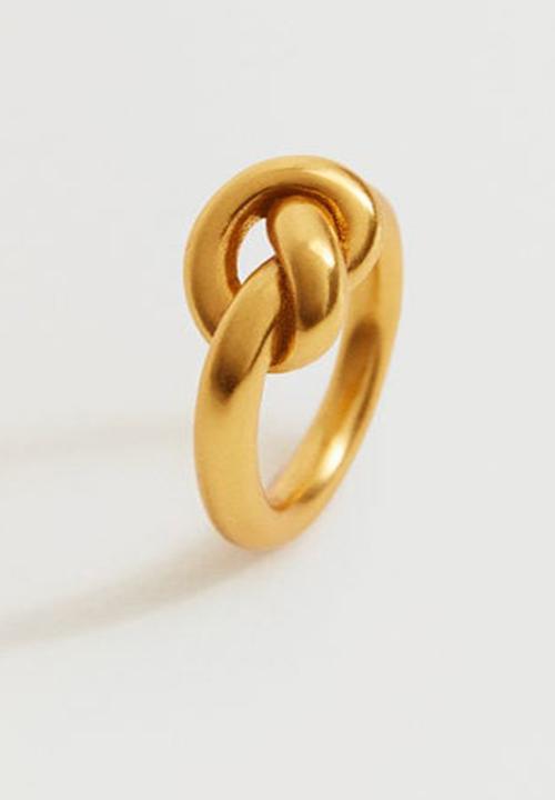 MANGO - Knot detail ring - gold