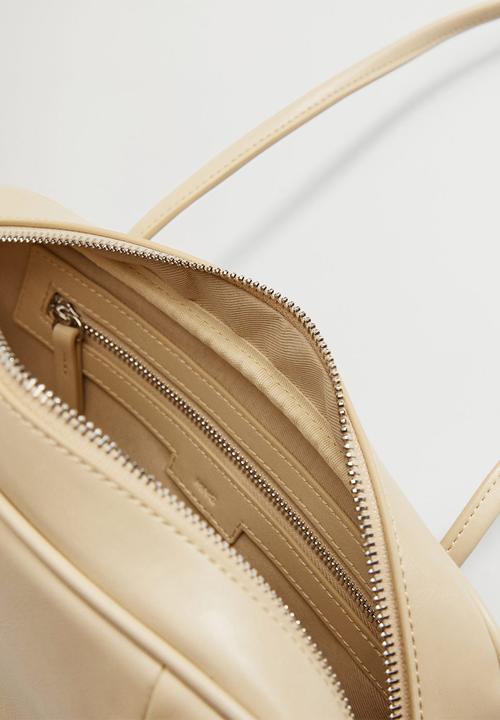 MANGO - Double handle baguette bag - beige