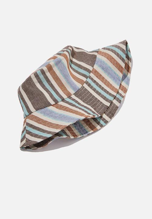 Rubi - Bianca bucket hat - blue & brown 