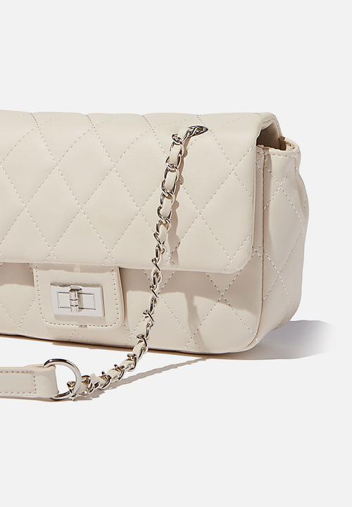 Rubi - Hailey quilted cross body bag - ecru