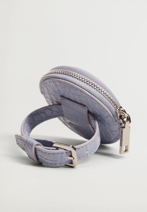 MANGO - Croc-effect purse bracelet - lilac