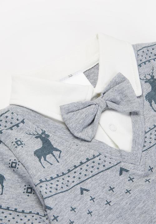 Pop Candy - Baby boys collared romper - multi 