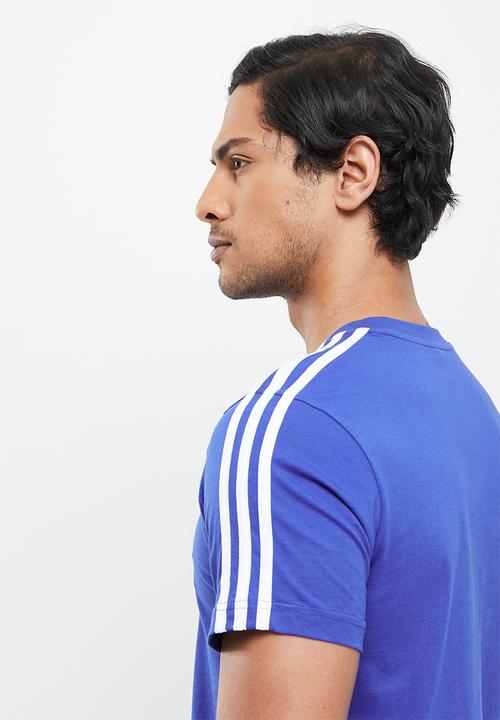 adidas Performance - M 3s sj tee - bold blue & white