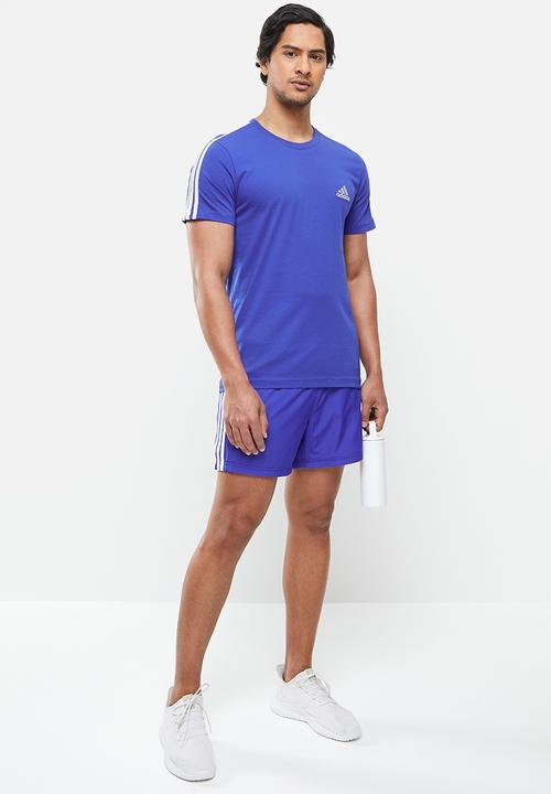 adidas Performance - M 3s sj tee - bold blue & white